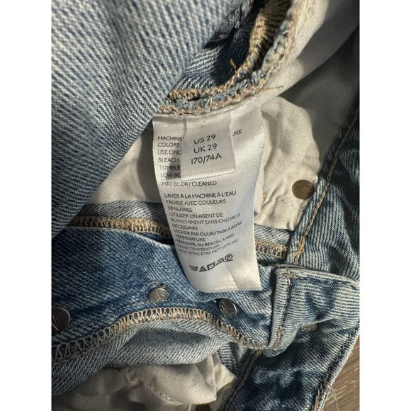 Free People We The Free Fast Times Classic High Rise Button Fly Mom Jeans Sz 29 - Picture 9 of 11